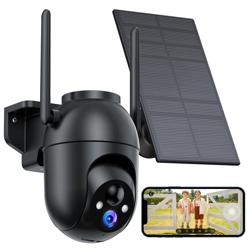 Security Cameras Wireless Outdoor Solar: 2K WiFi Camera for Home Security System - Battery Powered Cam IP66 Waterproof Motion Sensor - Camaras de Seguridad para Casa Inalambricas 1-camera