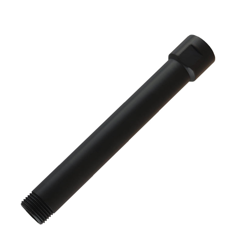 High Sierra® Solid Lead-Free Metal 6″ Shower Arm Extension. Lowers height of fixed and handheld shower heads. Will support the Weight of Handheld and Combination Shower heads - Matte Black