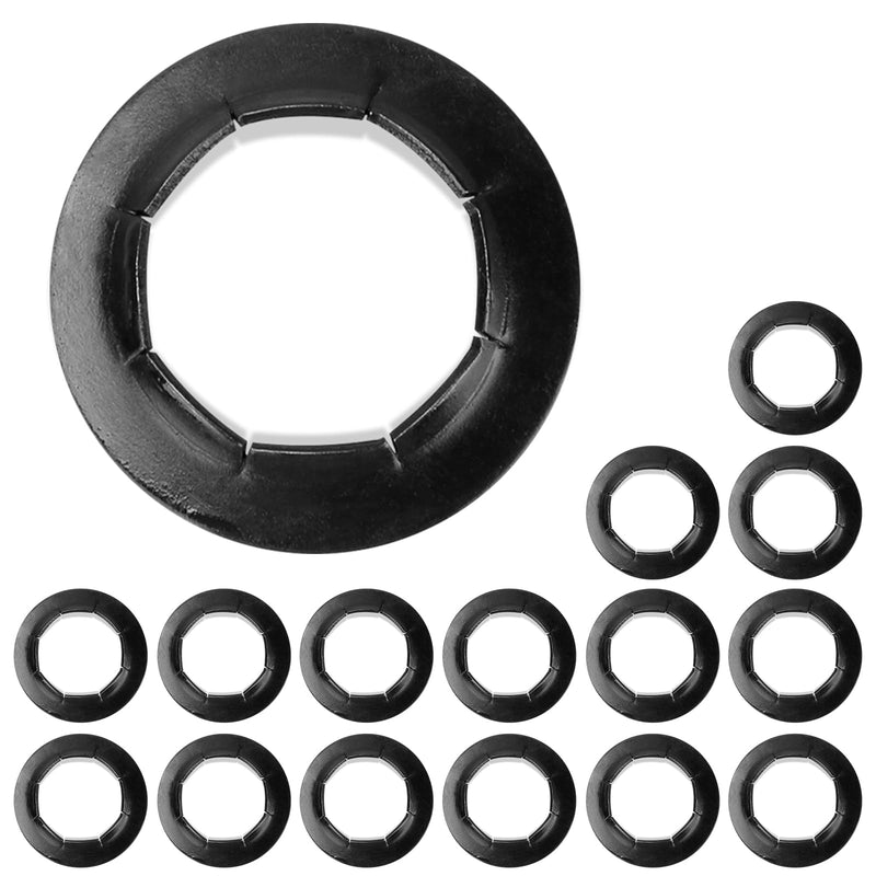 16 Pcs Dolly Wheel Lock Washers Replacement for Hard-to-Find Spring Steel Push-On Pushnuts - Locking Washers Axel Parts fits 5/8" Dolly Axle Rods with Oiled Phosphate Finish
