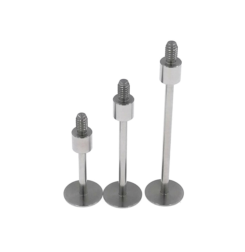 SUXING Flat Contact Points for Dial Indicator Depth 0.5mm Thickness 10 mm Diameter 4-48 UNF Thread (4-48UNF A Set) 4-48UNF A SET
