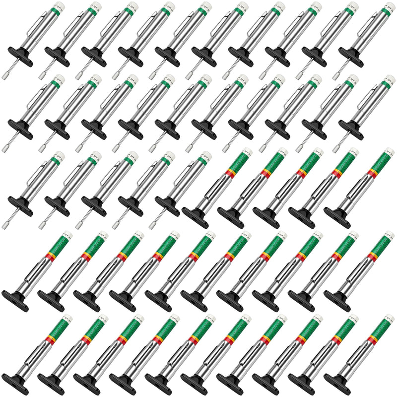 Yarlung 50 Pack Tire Tread Depth Gauge, Color Coded 32nds Accurate Measurement Tools, Tire Depth Gauge with Pocket Clip in 1/32 Inch Increments for Car, Semi Truck Tire Tread Check