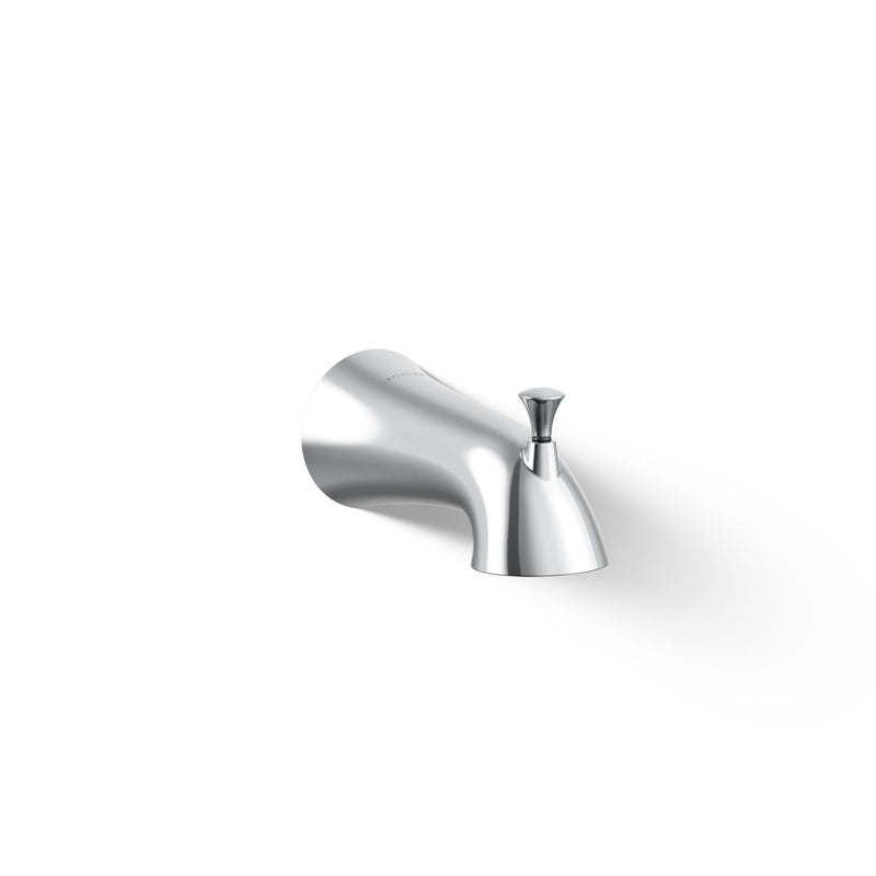 Kohler 35935-CP Buckley™ Wall-Mount Bath spout with Diverter, Polished Chrome Rectangular