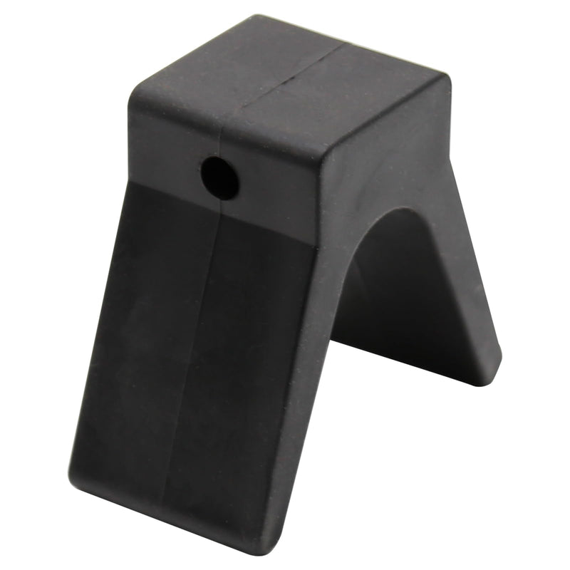 Viknman 2" V-Span Boat Trailer Bow Stop Block Trailer Rubber Bow Stop Boat Trailer V-Guide Non Marking Polyurethane 1/2" Mounting Hole Diameter