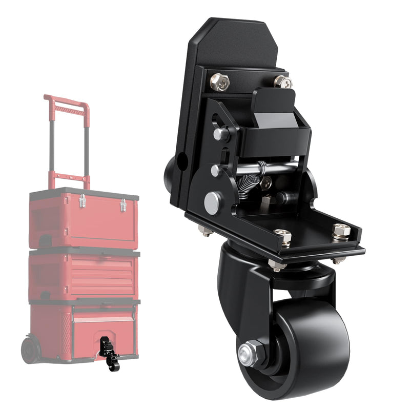 Upgraded Steel Front Wheels, Caster Wheel Kit for Milwaukee Packout Tool Box, 200 Lbs Capacity
