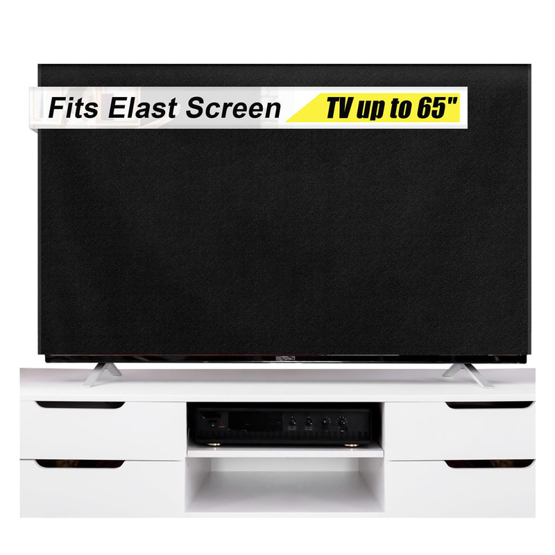 65''W x 36''H Polyester TV Cover for Moving Fits TV Screens up to 60"-65" Heavy Duty Flat Screen Protection During House Moving, Storing, or Home Renovation 65 Inch