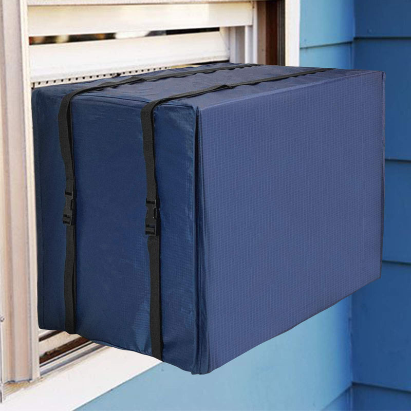Air Conditioner Cover,Outdoor Air Conditioner Covers Window Dust-Proof Waterproof Winter AC Cover for Outside Units (25.5"W x 17"H x 20.5"D) blue 25.5"W x 20.5"D x 17"H