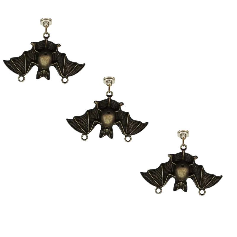 Brass Hinge Head Home Decoration bat,Magnetic Hinge Dropper Hanging,Magnetic Hinge Head Toppers,Door Hinge Pin Topper (Brass) Brass