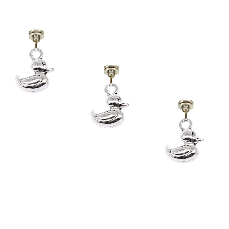 Silver Hinge Head Home Decoration Duck,Magnetic Hinge Dropper Hanging,Magnetic Hinge Head Toppers,Door Hinge Pin Topper