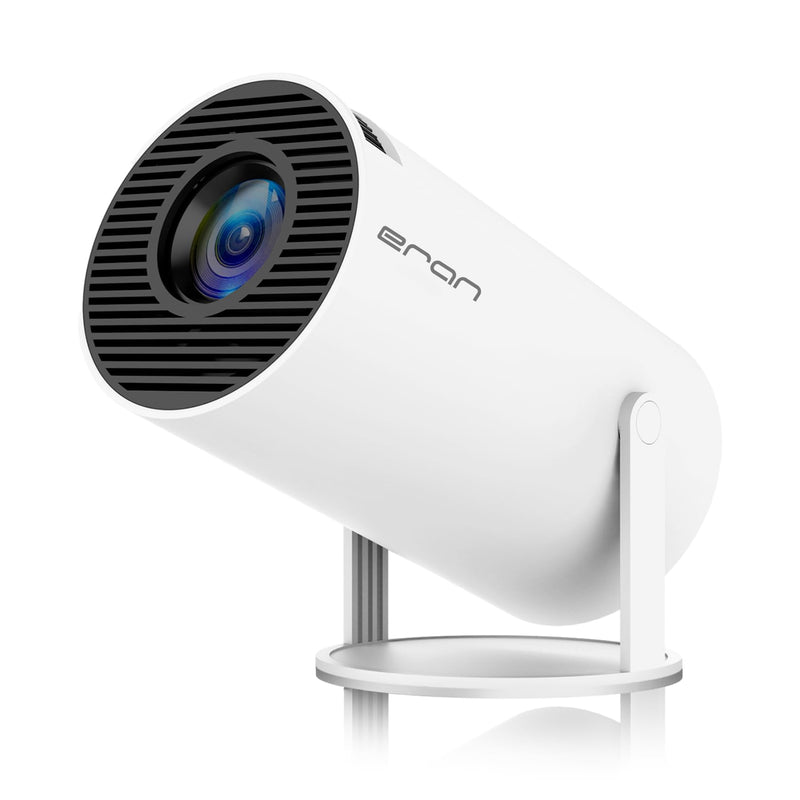 Mini Projector, HY300 PRO Portable Projector, Support 4K 1080P with Dual-Band WIFI6 5G Wireless 5.0 Bluetooth Android 11, 180° Rotatable, Auto Keystone Correction, 35"-130" Screen Video Projector HY300PRO-A