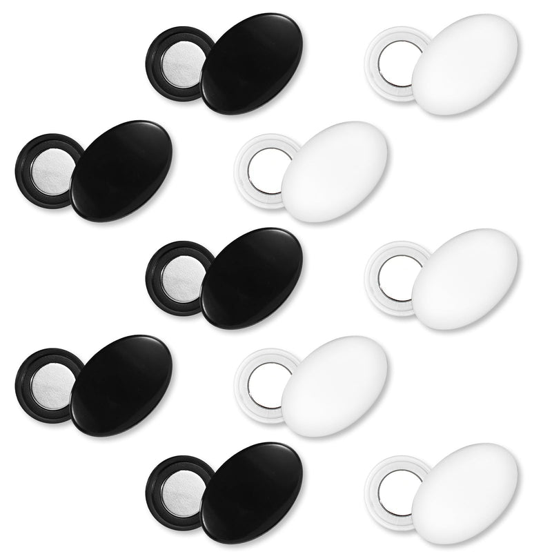10 Pairs Magnetic Race Bib Clips, Marathon Race Number Holder Running Bib Buckles Magnets Racing Bib Fixing Clips Bib Snaps Bib Pins for Runners Field Triathlon Cycling Competition