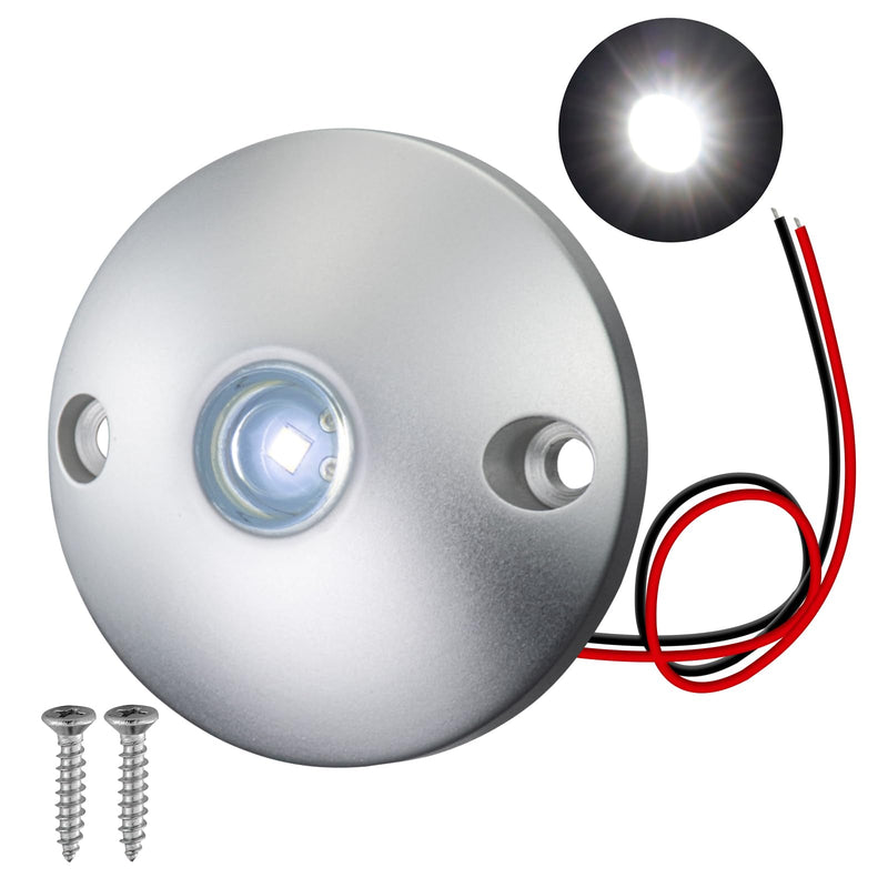 3W LED Marine Indoor and Outdoor Lighting-Integrated Aluminum Shell,Heat Dissipation,IP67 Waterproof,Anti Glare,Suitable for Boat/Yachts/Sailboats/RVs（Nature White）