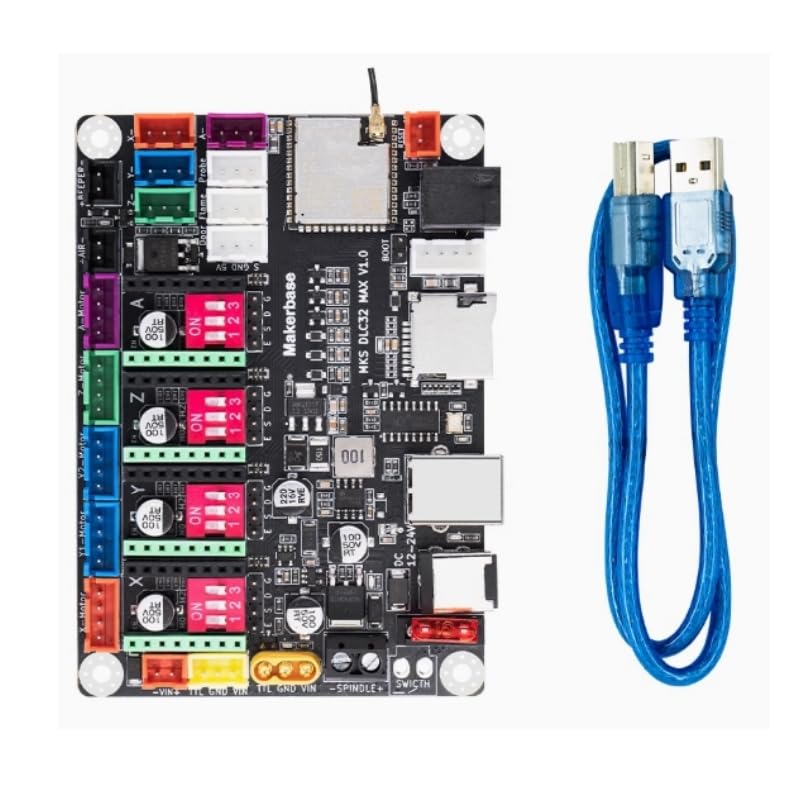CNC Controller 4 axis MKS DLC32 MAX Expansion Card GRBL 32 bit ESP32 Shield Breakout Board Engraving Machine Upgrade Parts