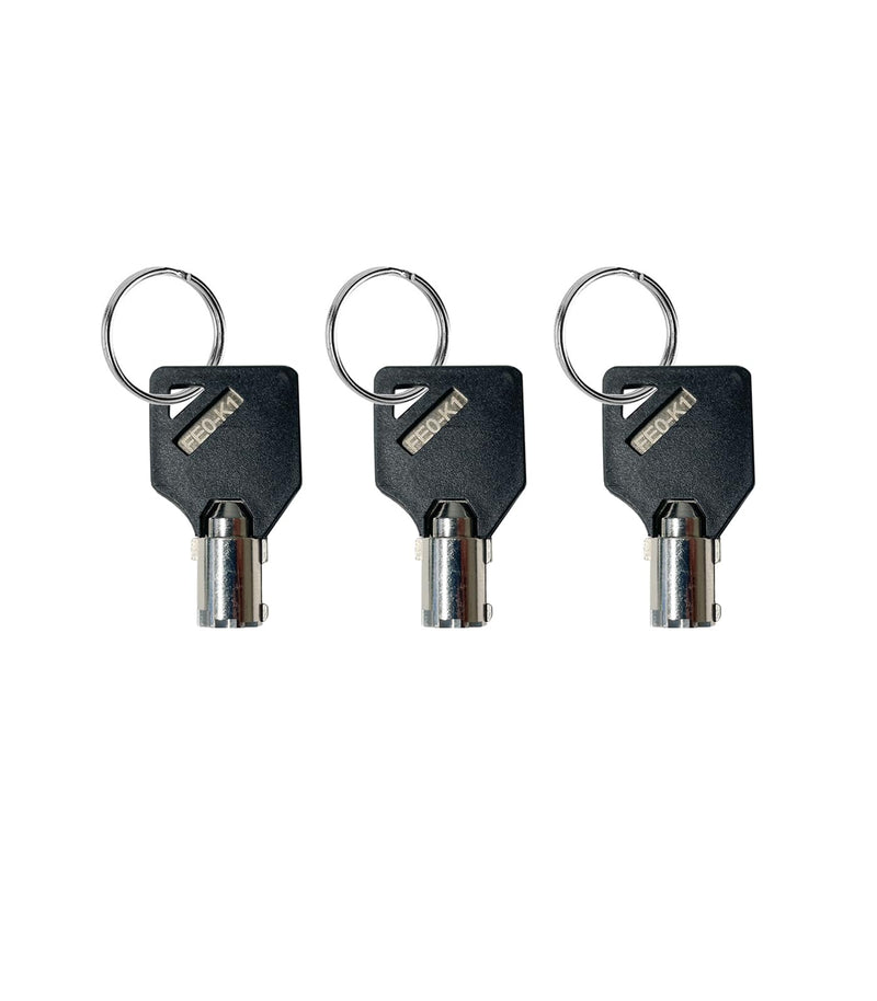 OTREE Elevator Key, FEO-K1 Fire Service Key Recall Reset Keys,Copper,Black/Silver,Pack of 3