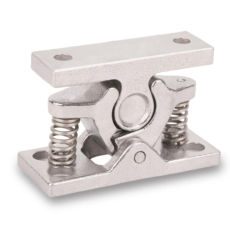 Double Roller Catch Heavy Duty Spring Loaded Door Lock,Cabinet Latch, Stop Catch for Door, Release Clamp Double Roller Catch for Camper Boat Doors Caravan Doors(Stainless Steel) Silver 1