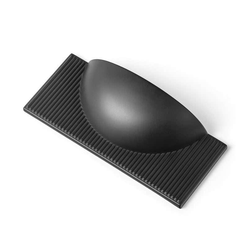 Goo-Ki Black Zinc Alloy Cabinet Drawer Pull - 2.5''(64mm) Hole Center Striped Decorations Cabinet Handle Hardware for Bedroom, Kitchen, 6 Pack 2.5'' Hole Center
