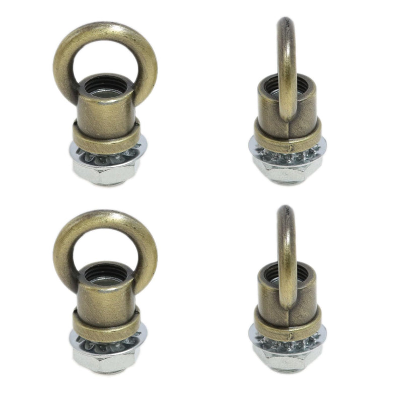 yukata Ring nut Ring nut Eye nut lamp nut lamp nut lamp Hook,M10 Thread Bronze Ring Hanging lamp 4 Set