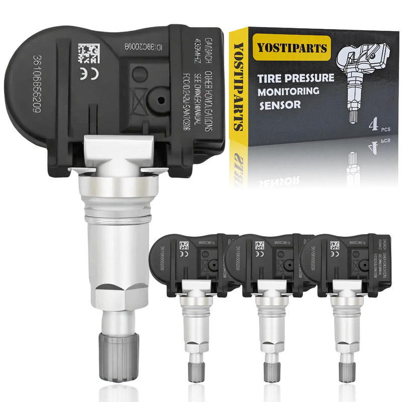 Tire Pressure Monitoring System Sensor (TPMS) Compatible with Sentra Rogue Sport Qx50 55 407003VU0A 407003VU0B 407004CB0A 407004CB0B 407004CB1A 407004CB1B 407005663R 407006UA0A 40700CB0A 433 Mhz 4-pc