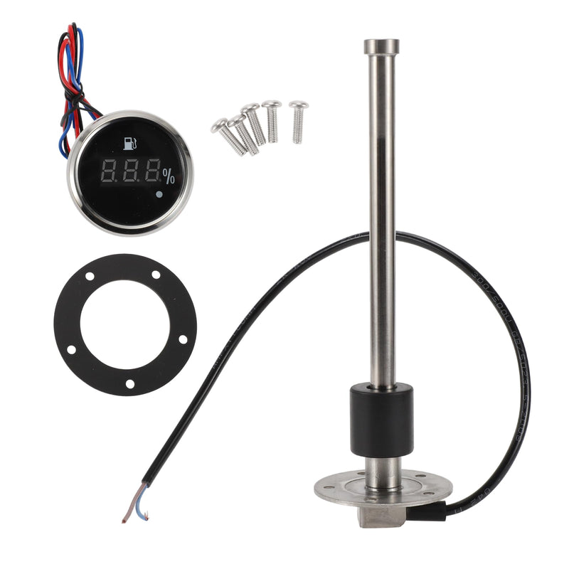 225mm Length Fuel Sending Unit and Gauge Kit Boat Fuel Sending Unit Marine Fuel Sender Unit Metal 1 Set 240-33 Ohm 8.86"