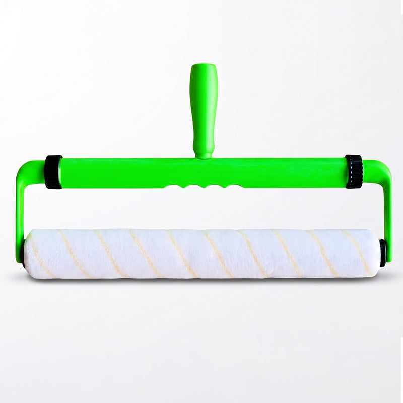 Ergonomic Paint Roller - 18 inch Paint Roller Frame Kit with Extension Handle - Comfortable Grip to Minimize Hand Stress & Fatigue, Get Projects Done in 1/2 The Time