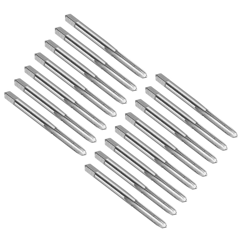 uxcell 15pcs Straight Flute Thread Tap, 10-32 UNF Screw Threading Tapping Tool Thread Milling Machine Taps, High-Speed Steel 6542 (HSS 6542)