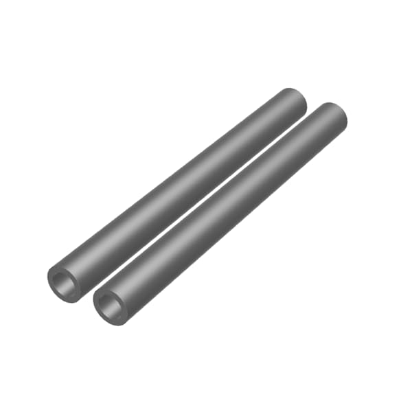 3/4" OD x 1/2" ID 8" Long (2 Pack) MetalSpacersOnline Round Steel Tube/Spacer Seamless Straight Pipe Tubing for DIY 2