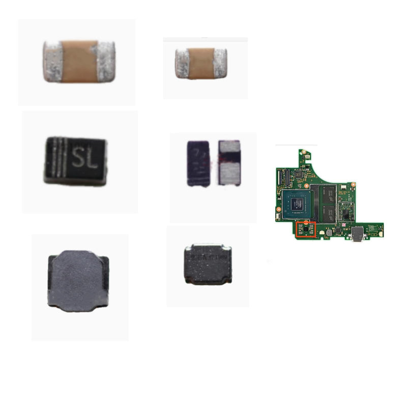 Hailue150Pcs Mobile Phone Capacitor 50V SMD Diode,Inductor Kit﻿,Diode Kit,Capacitor Kit,0603.0805 50V 1uF,SL,AD Diode,10uh 22uh Power.Suitable for Nintendo Switch Motherboard Backlight Control Chip