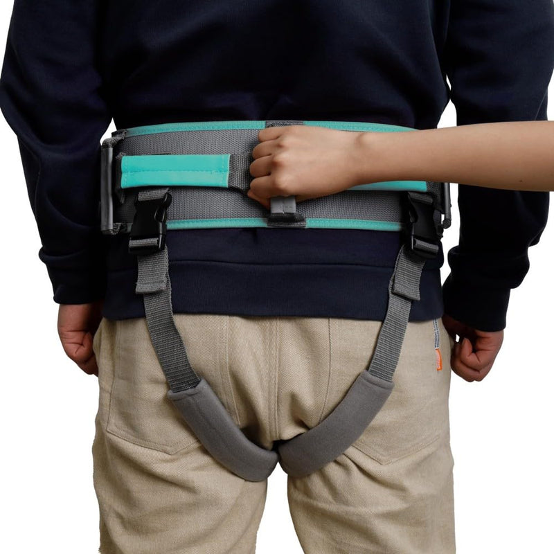 Gait Belt with Handles Used as Gate Belts for Physical Therapy, Gate Belts Medical for Elderly, or Safety Belt for Elderly Walking to Walking or Transfer in Physical Therapy or Daily Life, Green, XL XL: 39"-47"