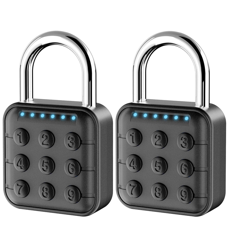Combination Lock, Combination Lock for Locker, Locker Lock & Gym Locker Lock - High Security, Easy to Use for Gym, School, Travel, Outdoor (Black-2 Pack) Black-2 Pack