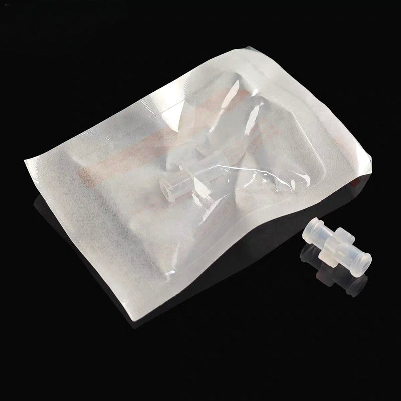 100pk Syringe Adapter, Female Luer Lock Connector to Syringe Coupler Adapter, Sterile Individual Packaging
