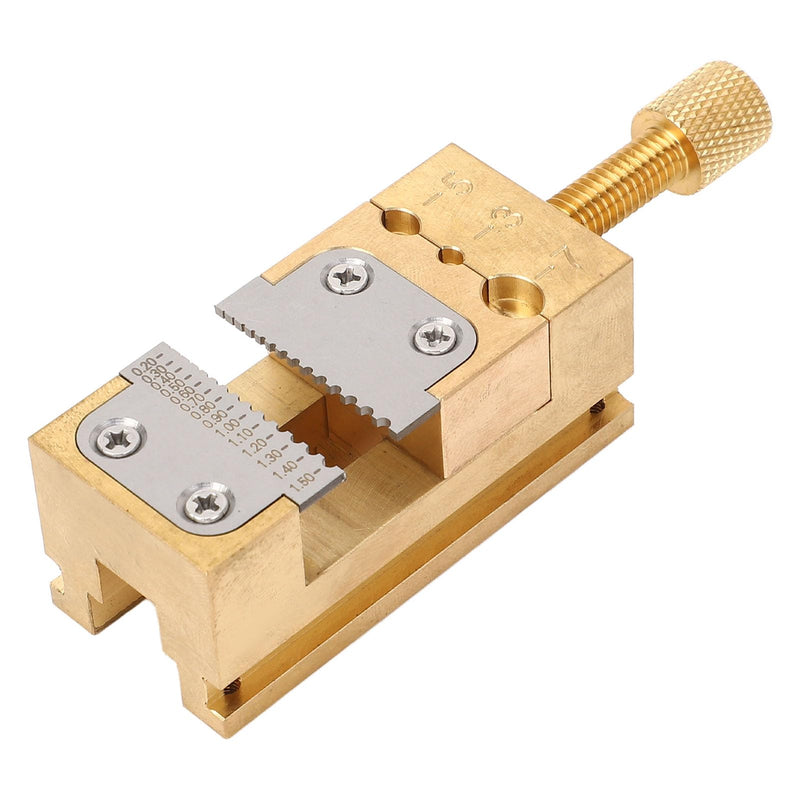 Watch Repair Vise Clamp, Mini Bench Vice Clamp, Mini Flat Clamp Holder Tube Clamp Vise for Jewelers Watchmaker DIY Carving, 0.2-1.5mm Hole Dia