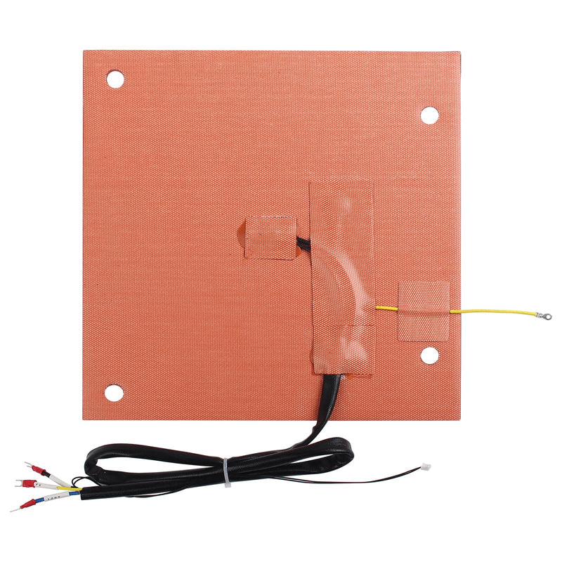 FYSETC 3D Printer Accessories K1 Max Upgraded Part: 120V 800W 11.8X12inch Silicone Mat Heating Bed Built in Bi-Metal Thermostat and Overtemp Protection with Strong Back Adhesive