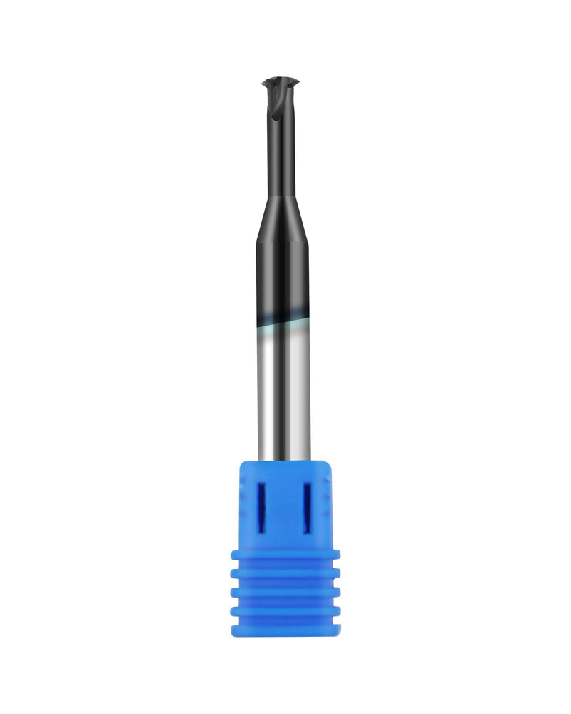 20-56 TPI Single Pitch 1/4in Solid Carbide Thread end Mill,0.018in Cutting Diameter,Necked to Thread 0.5in Deep,4 Flute Bits Tool for Medium Hardness Steel, Brass, Iron