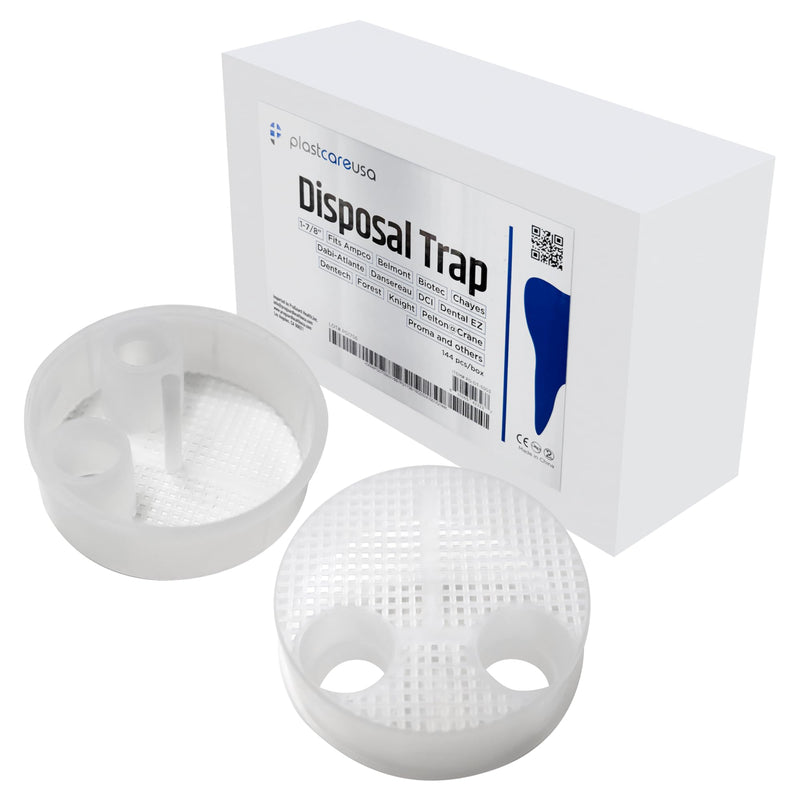 #5503 1-7/8" Disposable Evacuation Suction Traps – Versatile Compatibility for Enhanced Dental Practice Hygiene (Box of 144)
