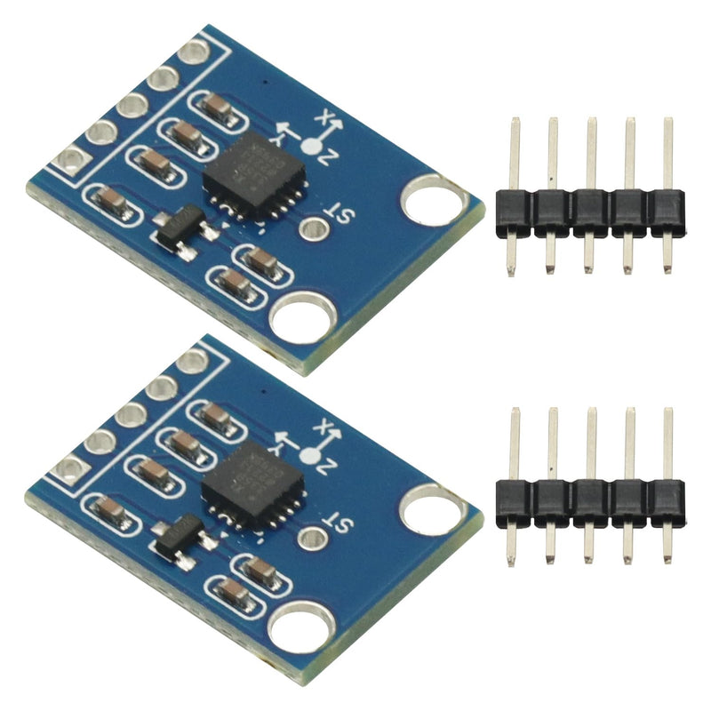 2 Pcs ADXL335 Acelerometro 3-Axis Analog Output Accelerometer Module 3V-5V