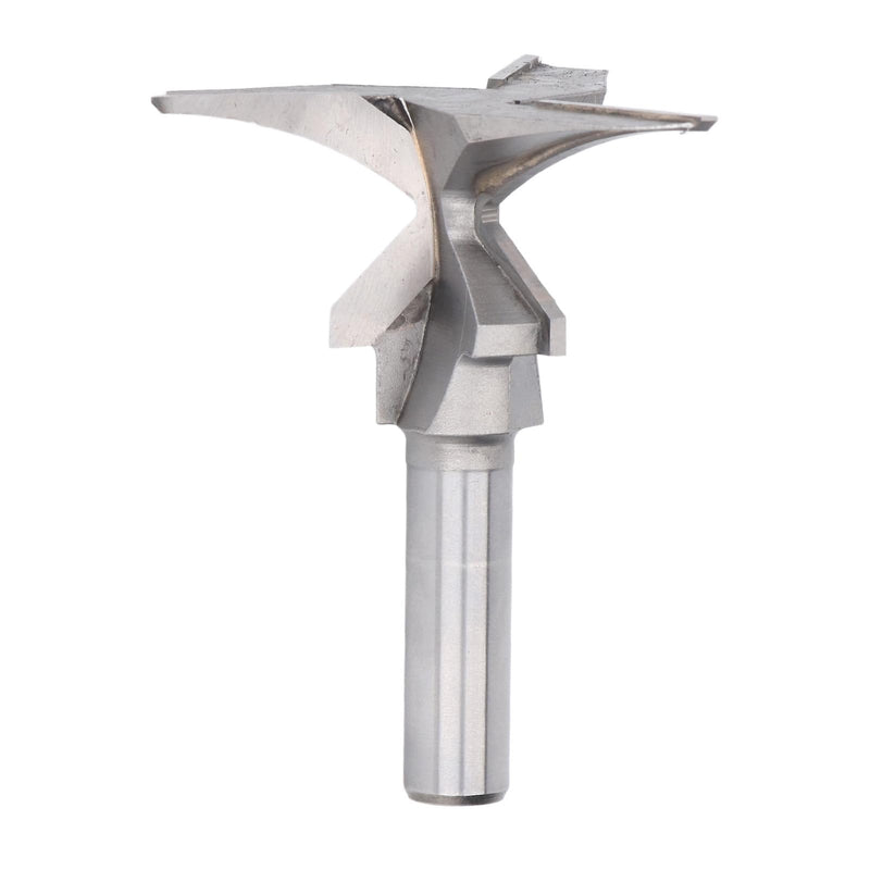 3 Flute Arc Bending Integrated Milling Cutter Router Bit 45°, 1/2 Inch Shank, Panel Slotting & Bending with Solid Wood, Hardwood Design