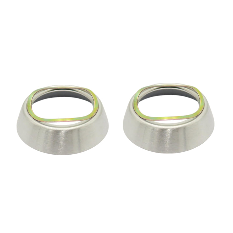 elox Cylinder Guard for Mortise Cylinder, 2/5 Inch Projection, Satin Chrome Finish, 2 pcs Packed 10mm