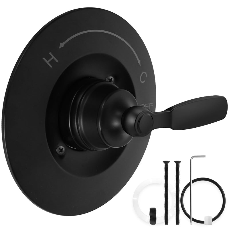 T14032-BL Shower Handle-Just Compatible with Delta Shower Trim Kit 14 Series, Just Compatible with Cartridge RP46074, Fits R10000 Series Valves (Cartridge/Valve Not Included), Matte Black Handle-Matte Black
