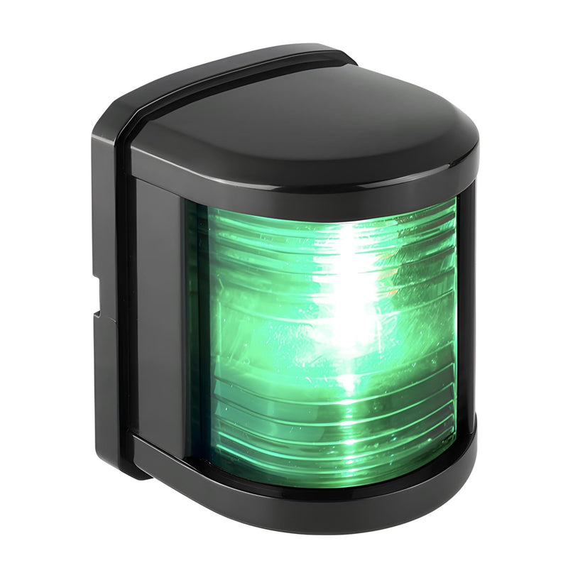 SEAFLO 11 Series Regular Sized LED Green Starboard Navigation Light – 12V, 1W, IP67 Waterproof, 2NM Visibility, High-Brightness, for Boats Under 65 ft (20m) – 4-Year Warranty (Starboard/Black) Starboard (Green) Black