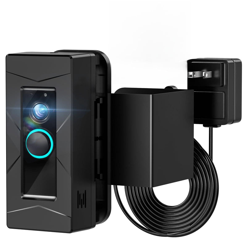 Drill-Free Anti-Theft Doorbell Bracket, Provide Power Through a 24V Transformer, with Rotating Camera Bracket (Doorbell Not Included) R Dedicated -Hanging Door