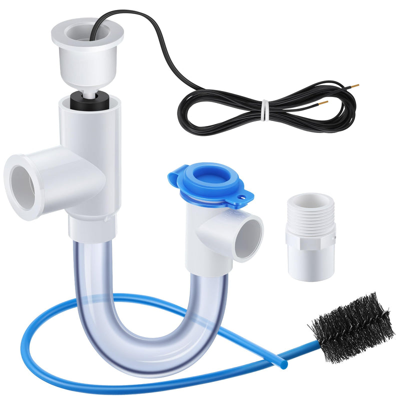 Feekoon 1 Pack 3/4" Condensate Trap with Built in Overflow Switch, White