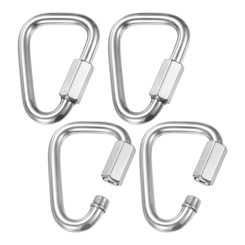 M METERXITY Quick Chain Link Connectors, Stainless Steel Locking Repair Chain Links for Swing/Camping/Hiking/Backpack M12（1/2"）