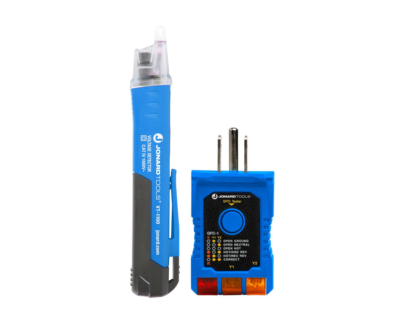 TK-502 Non-Contact Voltage & GFCI Receptacle Test Kit - Quick Wiring Check and Voltage Detection