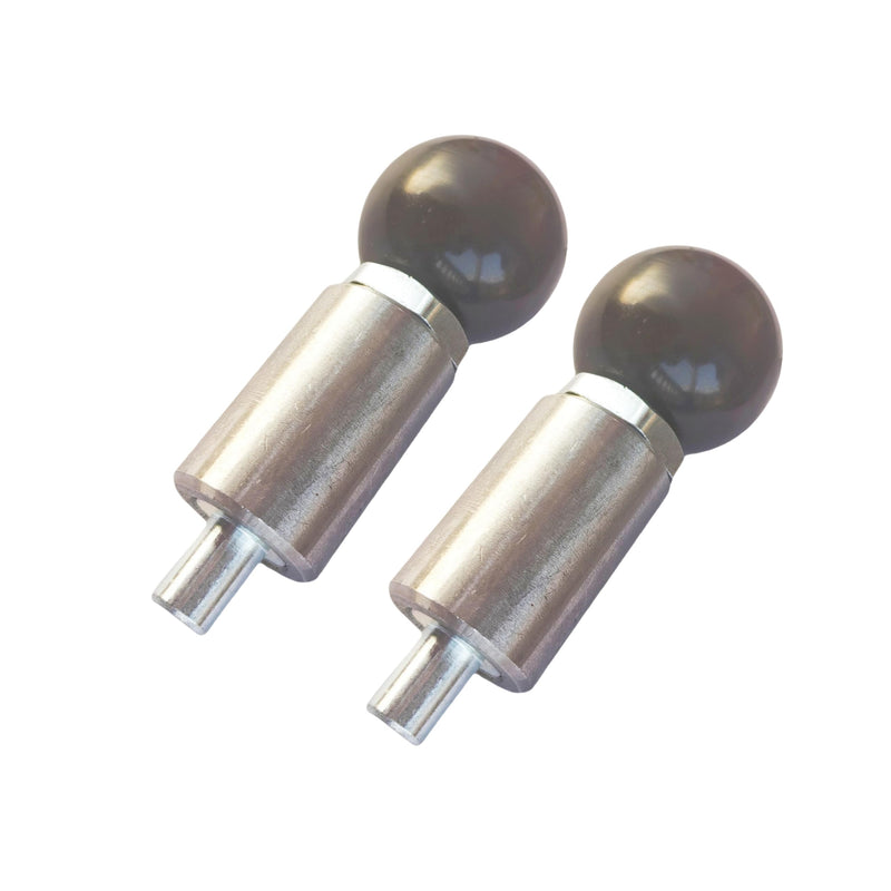 Handle Locking Spring-Loaded Pull pin, Welded Steel Body Column Positioning pin,Black Handle Lever knob (2, Q-Handle Dia:1/2in) 2