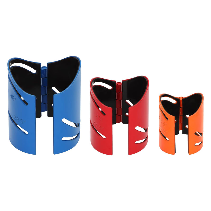 3Piece Magnetic Metal Pipe Cutting Guide Kit for Precision Cuts - (Includes Sizes: 1-7/8", 2-3/8", 2-7/8"), Guides Cuts at 45°, 90°, 22.5° and Saddle Cut, Pipe Marking Tool