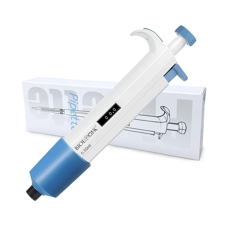 Micropipette, 1-10ml Adjustable Single Channel Pipette, 1000-10000ul Manual Variable Volume Pipettor for Laboratory Scientific
