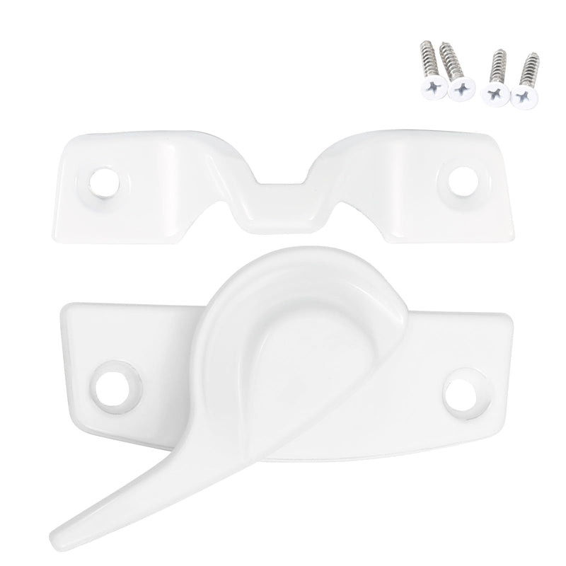 Metal Window Lock Replacement for Andersen Window Parts, Work with 200 Series Narroline Or 400 Series Tilt-Wash Double-Hung Window, White Sash Lock and Keeper