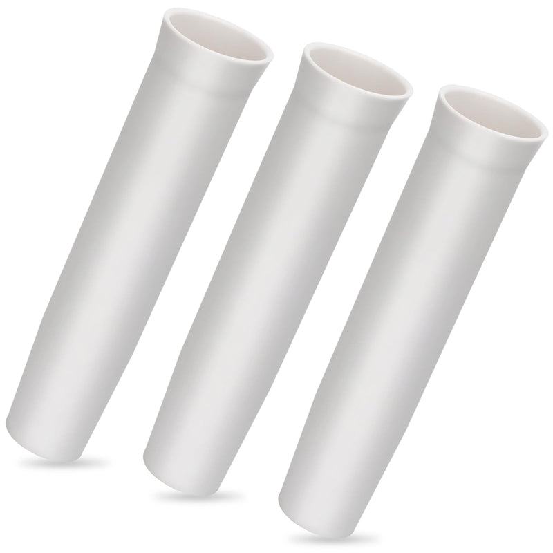 3x 1-5/8 inch Flared White Vinyl Inserts for Fishing Rod Holder, 9 Inches Length Suitable for Ships, Boats, Marines 3PCS