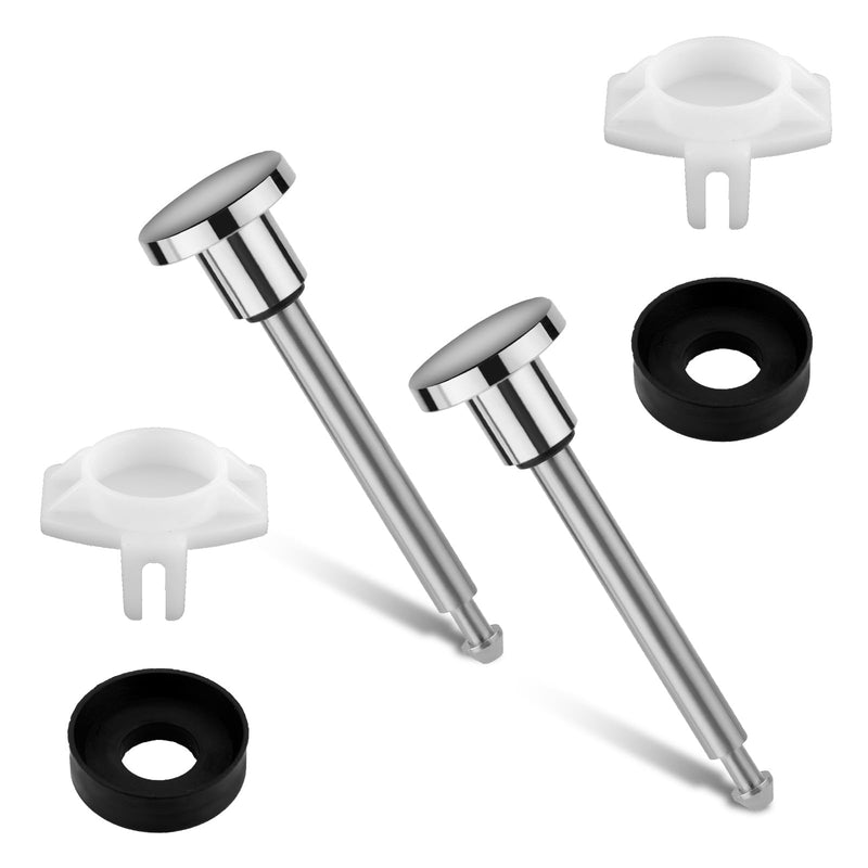 2pcs Tub Spout Diverter Repair Kit, Including 2 Diverter Valve Stems 2 Seals and Diverter Gates Shower Diverter Repair Kit Leaky Bathtub Faucet Repair Kit Bathtub Spout Repair Kit Chrome Silver