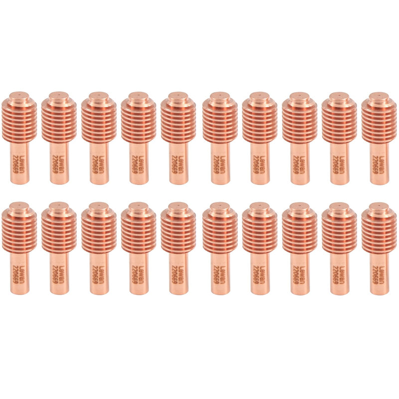 20Pcs 220669 Electrodes for Hypertherm T45v T45m Plasma Cutting Torch Consumables