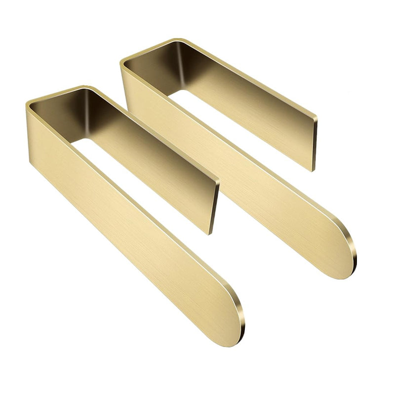 szhdxsy 2pcs Towel Holder SUS 304 Stainless Steel Towel Rod, Self Adhesive Towel Holder Towel Rod Towel Rack for Bathroom,Kitchen (Golden) 8.6 Golden 2